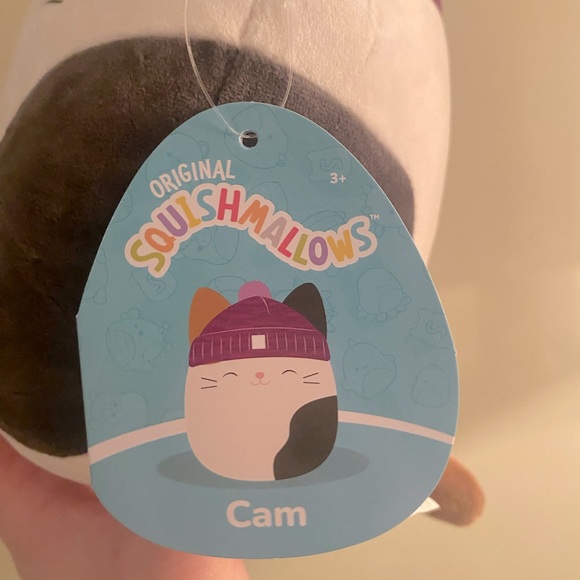 NWT 7” Cam the Cat with Beanie SQUISHMALLOWS - Picture 3 of 5